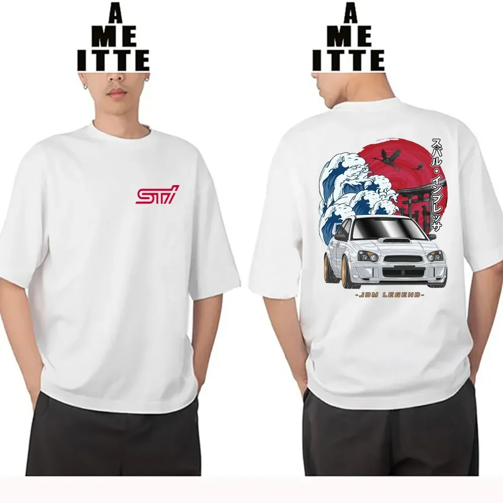 

New Summer Short Sleeve Subie Impreza WRX STI Rally Classic T-Shirt Hip Hop Boy Casual Tops Drift King Car Sport White Tees