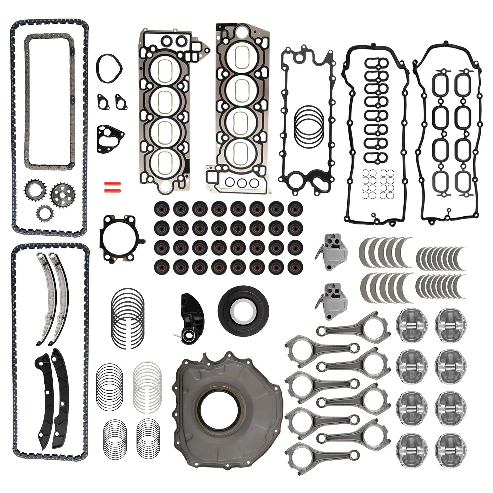 

Engine Rebuild Set - Rods & Piston & Timing For Ranger Rover Jaguar AJ133 5.0L