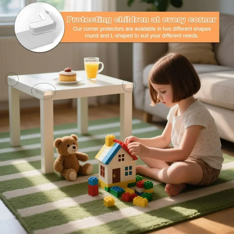 20/1PC Corner Protectors Baby Safety Anti Collision Furniture Edge Protection Guards Transparent PVC Soft Table Cover Edge Guard