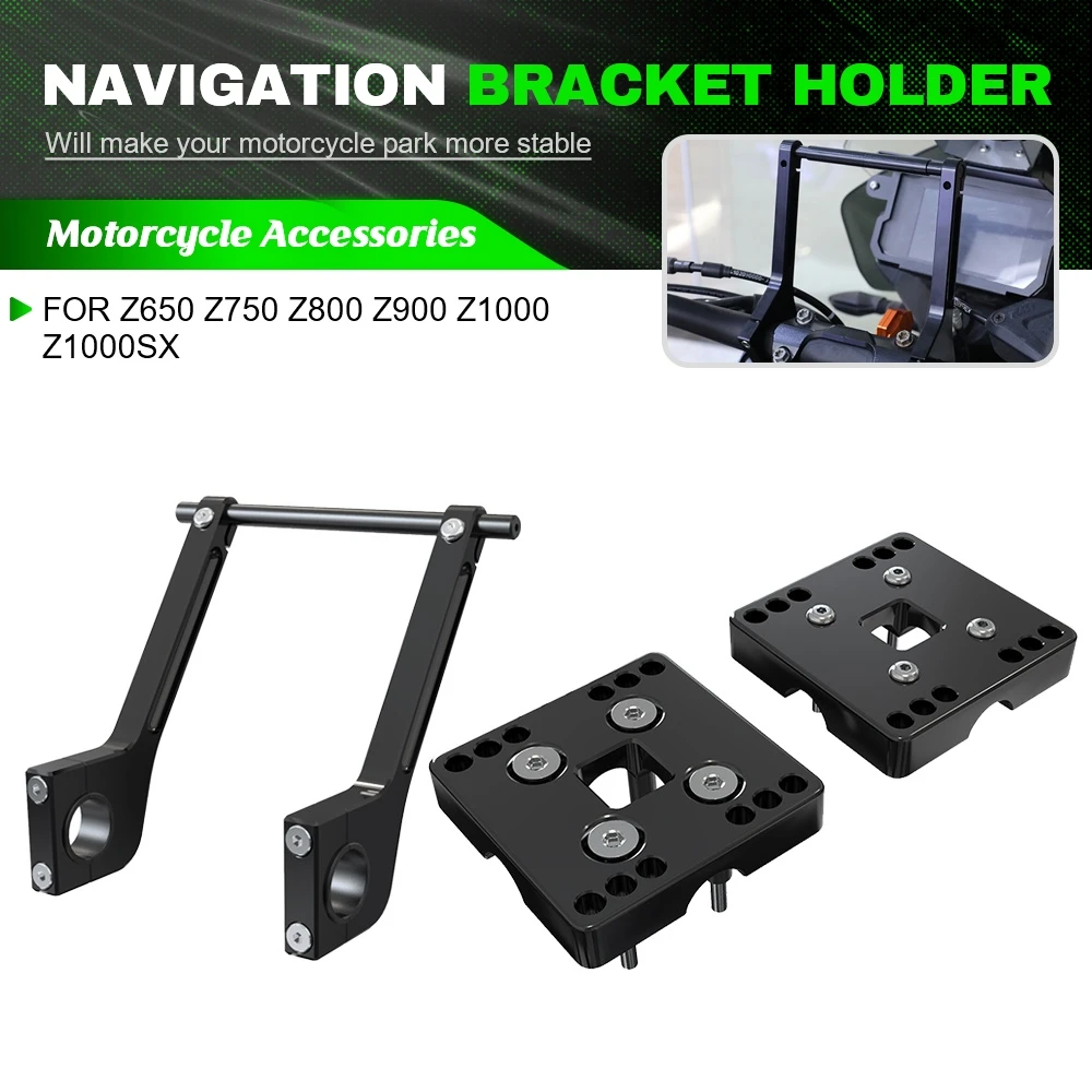 

Motorcycle Aluminum Smart Phone Mount GPS Navigation Adapt Plate Holder Bracket For KAWASAKI Z650 Z750 Z800 Z900 Z1000 Z1000SX