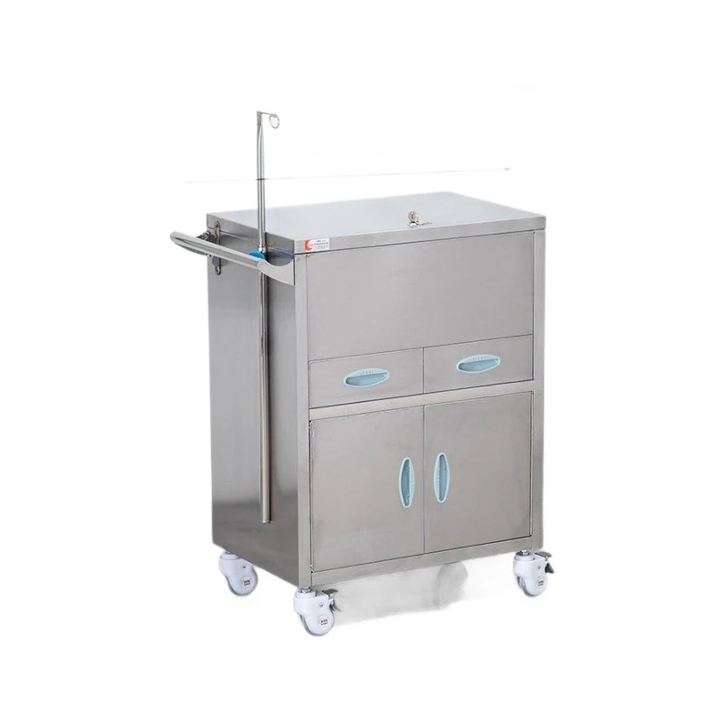 

Stainless steel rescue car, medicine delivery and drug distribution car, nursing treatment car, anesthesia first aid