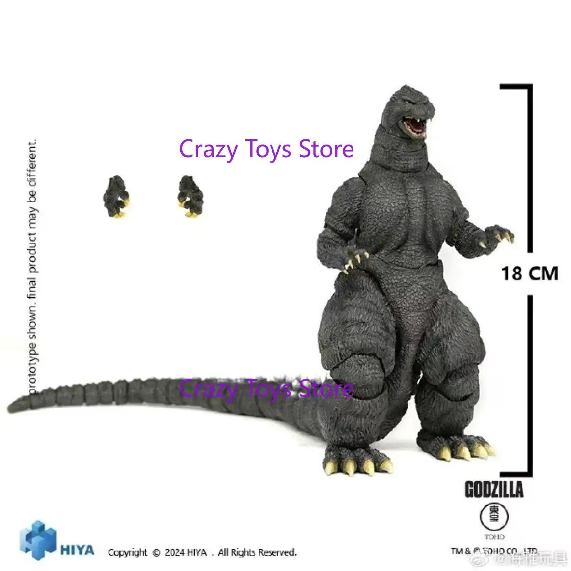 

In Stock Haiya Action Figure Exquisite Basic Series Godzilla Vs. King Ghidorah Godzilla Hokkaido Ver. Collection. Gift.