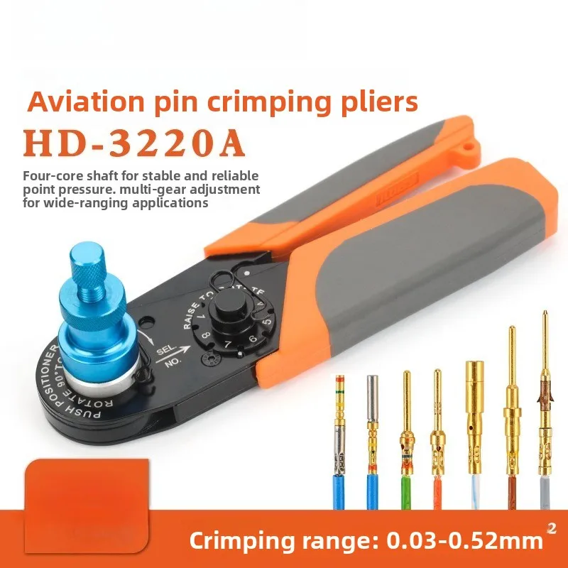 

DTL38999 Ratchet Crimp Pliers, Professional Aviation Contact Press Tool for J599 J598 JY27 Instrument Connector Pins