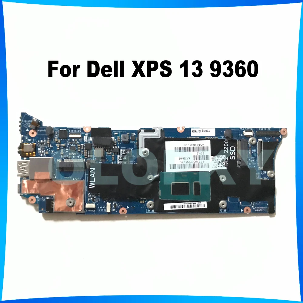 LA-D841P Mainboard For Dell XPS 13 9360 Laptop Motherboard I5 I7 6/7th Gen CPU 8G/16G-RAM CN-04N87K 0VR4D4 0VPVXX 031KTC