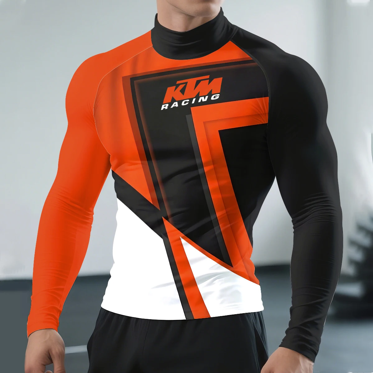 KTM Racing Team קיץ ספורט אקסטרים בחוץ אופנוע ייבוש מהיר בגדי רכיבה נושמים חולצת טריקו למכירה חמה עם שרוולים ארוכים