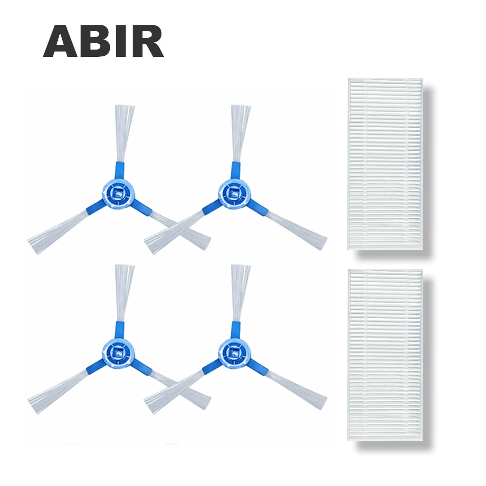 Peças sobresselentes para o robô aspirador abir r30, com brus lateral, 4 peças, filtros do hepa, 2 peças