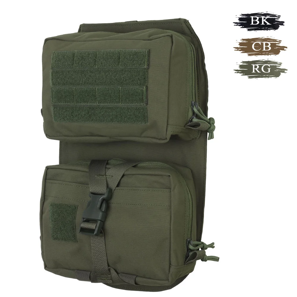 

Magic Tape Beetle Back Plate Hunting Accessory with Quick-Attach Design Removable First Aid Pouch Compatible Plate Carrier