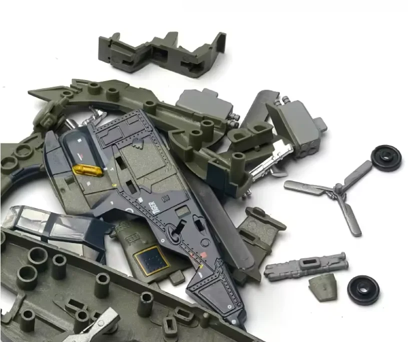 1:72 Maßstab Militärhubschrauber-Modell Plastik-Bausatz AH-64 Apache & EC-665 Tiger Montage-Puzzle Spielzeug für Sammler und Geschenke # M – Detail 11