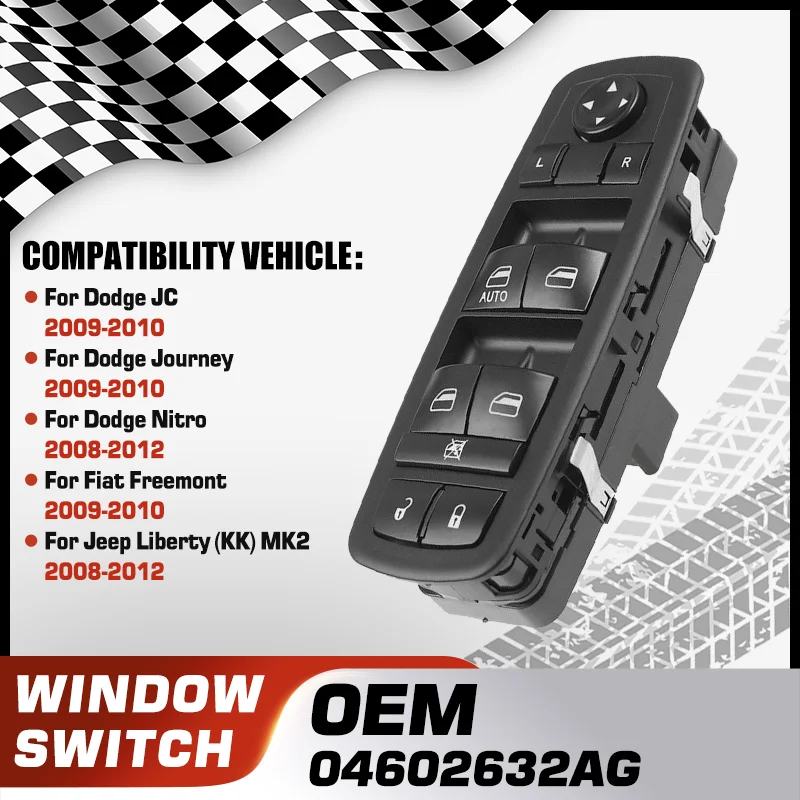 

Car Power Window Control Switch Button For Dodge JC Dodge Journey Fiat Freemont 2009-2010 Dodge Nitro Jeep Liberty MK2 2008-2012