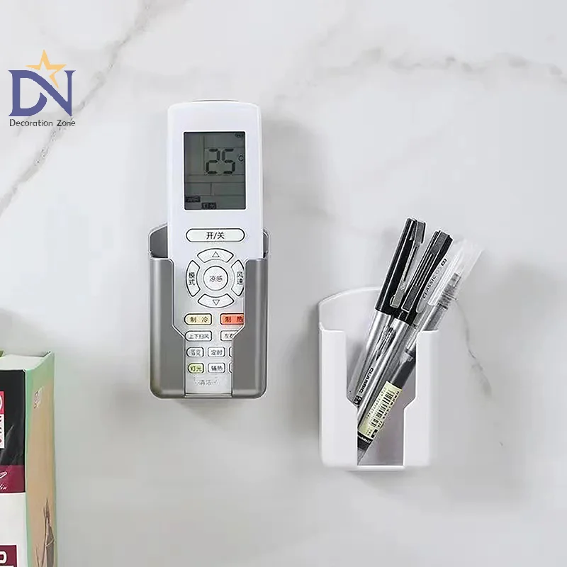 Universal Remote Controller Holder Phone Charging Bracket Air Conditioner Remote Controller Bracket Wall Shelf Mount Stand