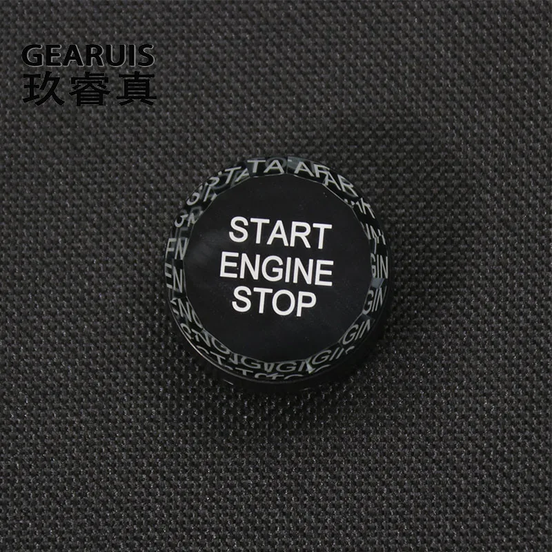 Car Crystal Engine Start Stop Switch Button Replace decoration Cover Trim For Audi A4 B9 A5 Q5 FY 2017-2022 Interior Accessories