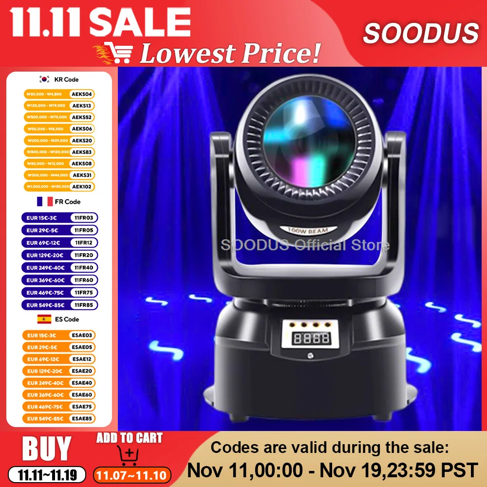 

Мини 100 Вт светодиодный сценический светильник с подвижной головкой RGBW Beam Shakeing Head Effect Lights DMX512 Диско-светильники для аудитории DJ Party Bar Show