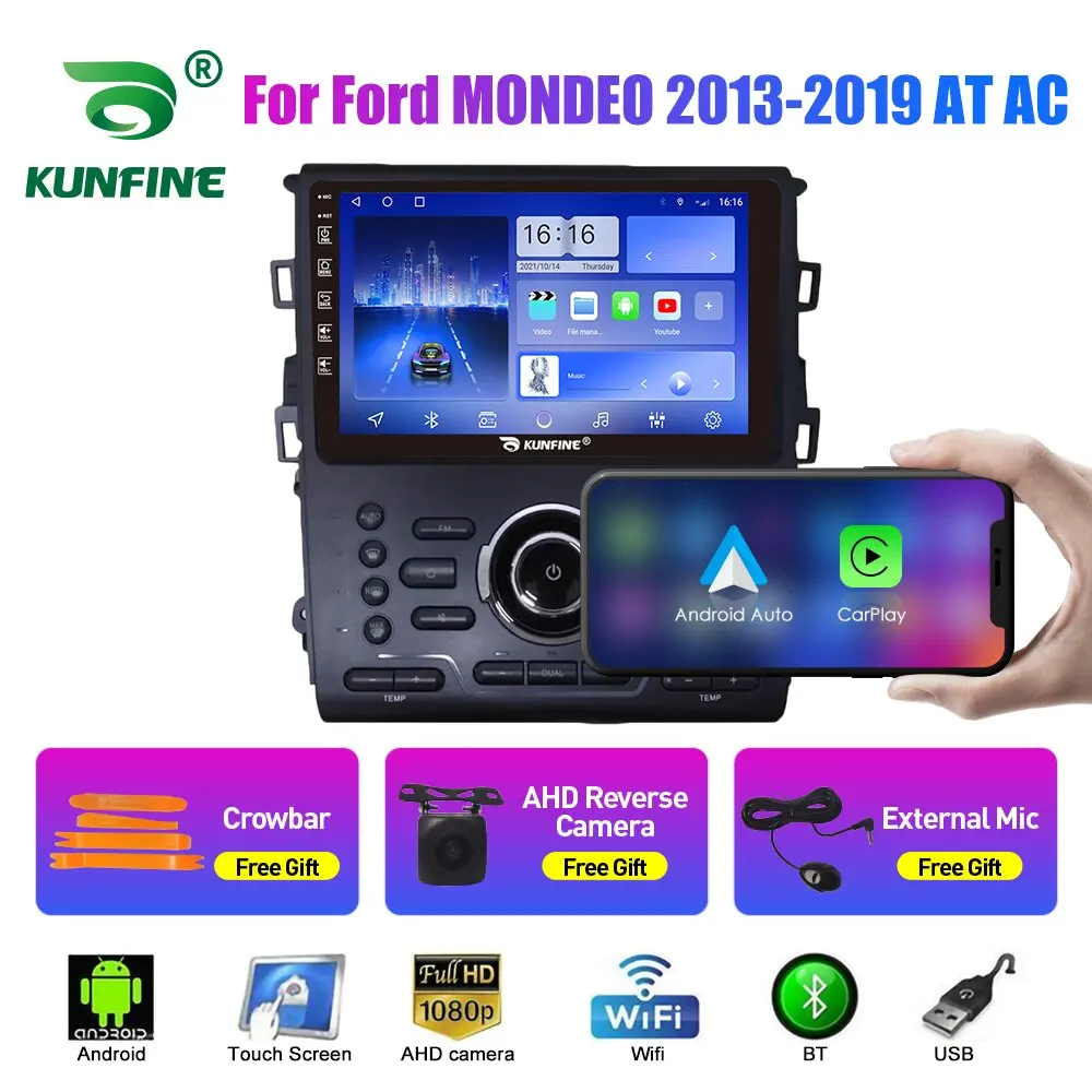 2Din Android Car Radio For Ford MONDEO 2013-2019 Multimedia Video Player GPS Navigation Stereo Audio Head Unit Carplay 4G Wifi