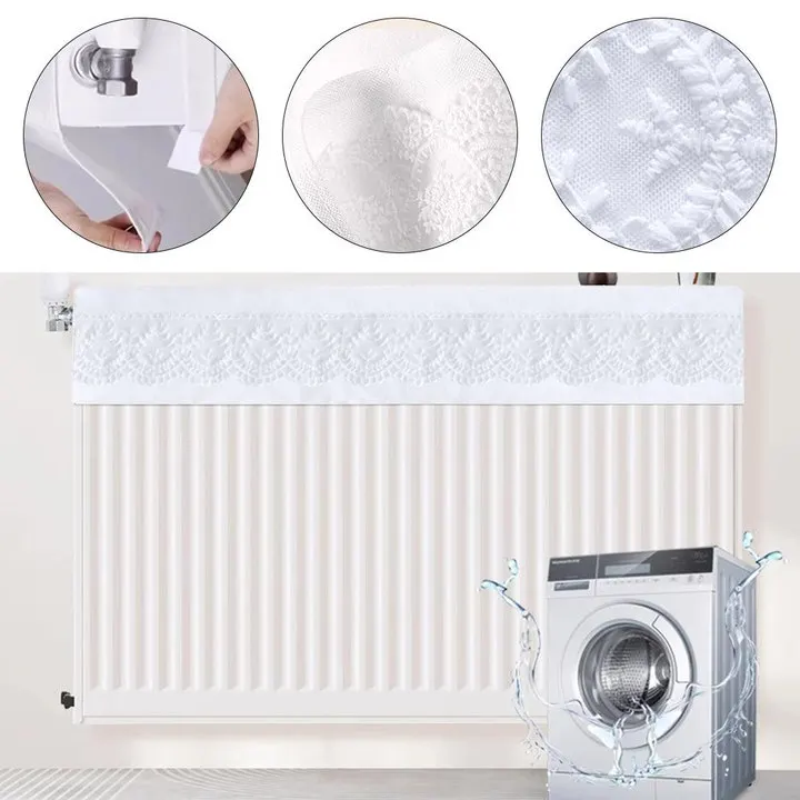 Radiator Dust Cover with Lace Detailing Designed for Dust Protection and Airflow Suitable for Various Valve Types