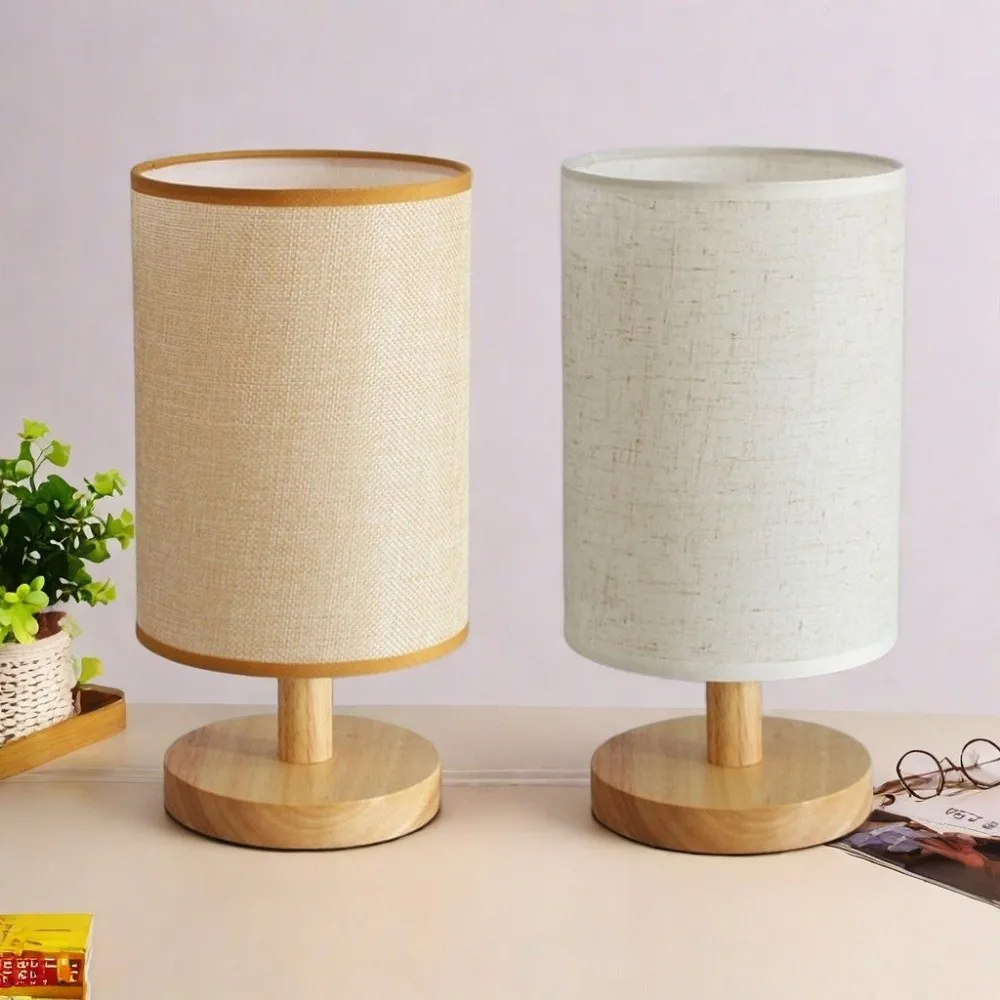 Home Decor Dimmable Bedside Lamp Linen Eye Protection USB Night Light USB Powered Portable Desk Lamp Living Room