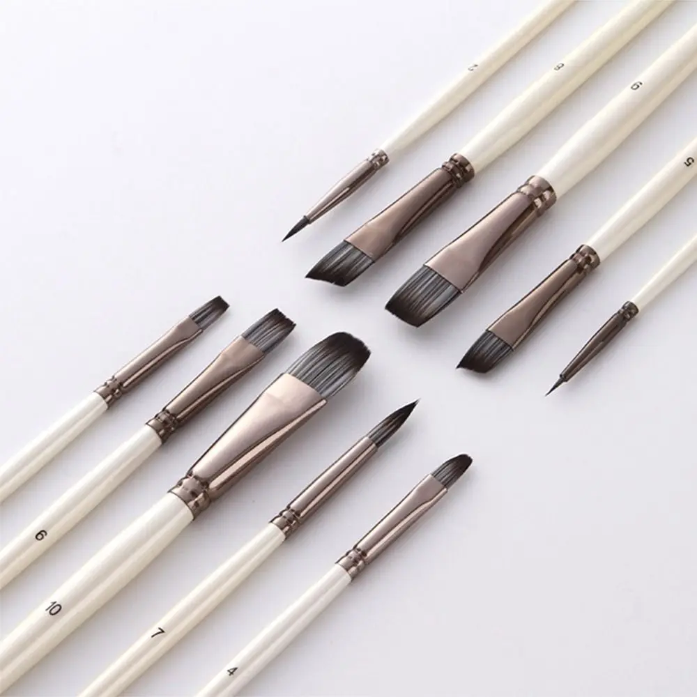 

10 шт./набор, Профессиональные кисти для акрилового масла