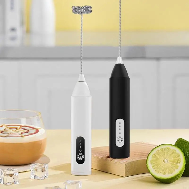 F19B Miniature 3 Speed Milk Foams Whisks Rechargeable Design Detachable Parts Compact