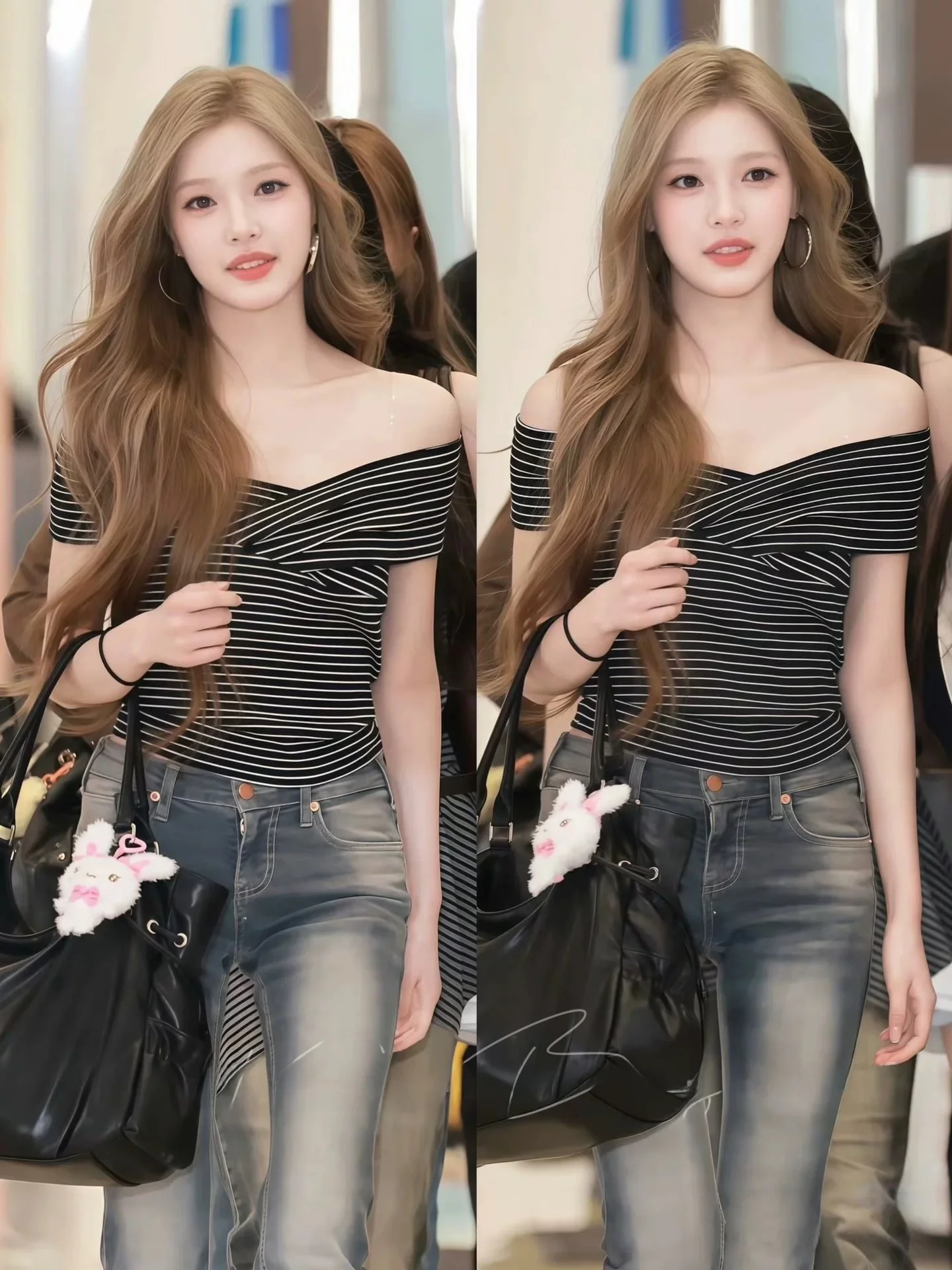 

Slim Fit Hypnotic Jeans Zheng an Yuha Lihua Bell Bottoms High Elasticity Cotton Denim Ladies Spring Natural Waist Jeans