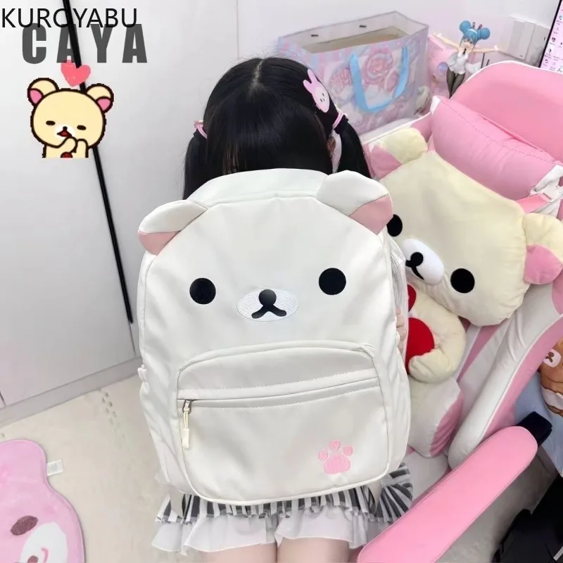 

Backpack for Women Large Capacity Anime Cartoon Backpacks 2025 Mochilas Mujer Student School Bag Nylon Shoulder Bags Schoolbag