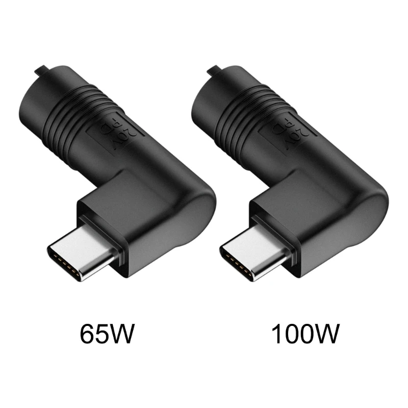 

65W/100W 2.0mm 3Pin to USB Adapter for Laptops Charging Power Converter 5V 9V 20V Type Connectors