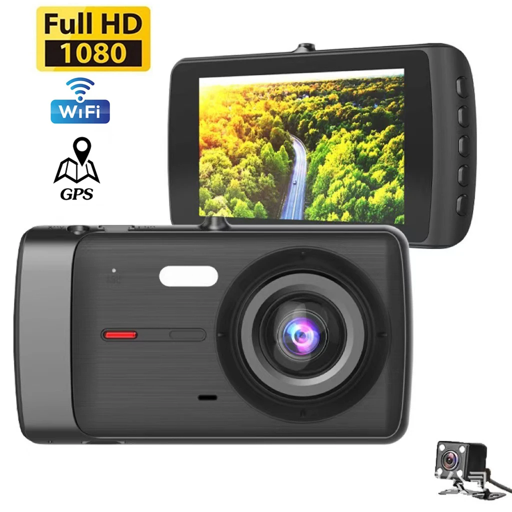 

Car DVR WiFi Full HD 1080P Dash Cam Rear View Vehicle Camera Drive Loop Video Recorder Night Vision Dashcam Auto Black Box GPS