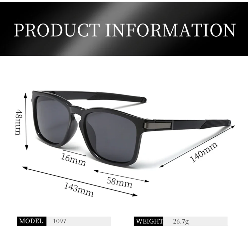 AIELBRO Polarized Sunglasses Bicycle Glasses Photochromic Sunglasses Outdoor Photochromic Cycling Glasses Man Sunglasses for Men