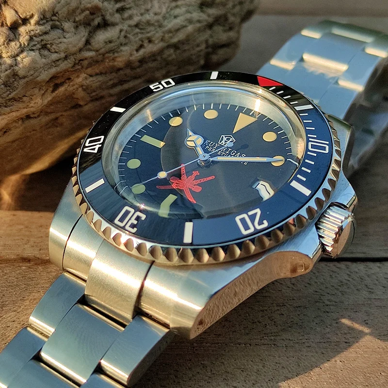 Homage Watch for Men Free Shipping Vintage Diving Sports Mechanical Wrist Watch Miyota 8215 Movement Sapphire 100M Waterproof