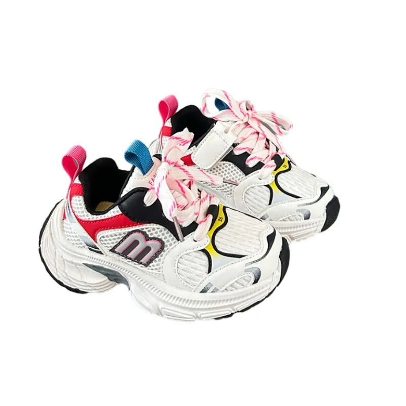 

Children's high top sports shoes autumn 2025 new boys' handsome running shoes girls' anti slip fashionable casual shoes 27-37