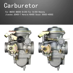 Motorcycle Carburetor Carb For GN250 GN300 Dr250 For Sr250 Roketa Jianshe JS400-7 Hensim HS400 Scout 300CC-400CC