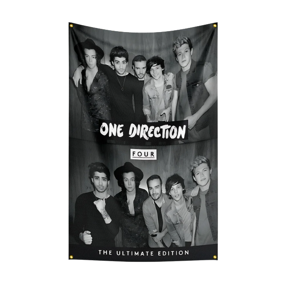 3x5 Ft Heavy Rock O-One Directions 1D Flag Polyester Digital Printing Banner for Bedroom Wall Art Out Door Tapestry Decoration