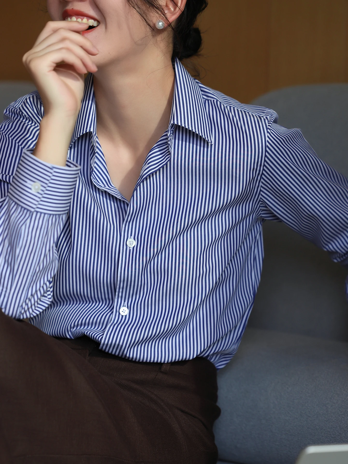 

WeTHEE полосатый утюг против морщин, 40 шт., одноразовый офисный коврик, готовый к плече, хлопок, пике, модный коврик, женский ...