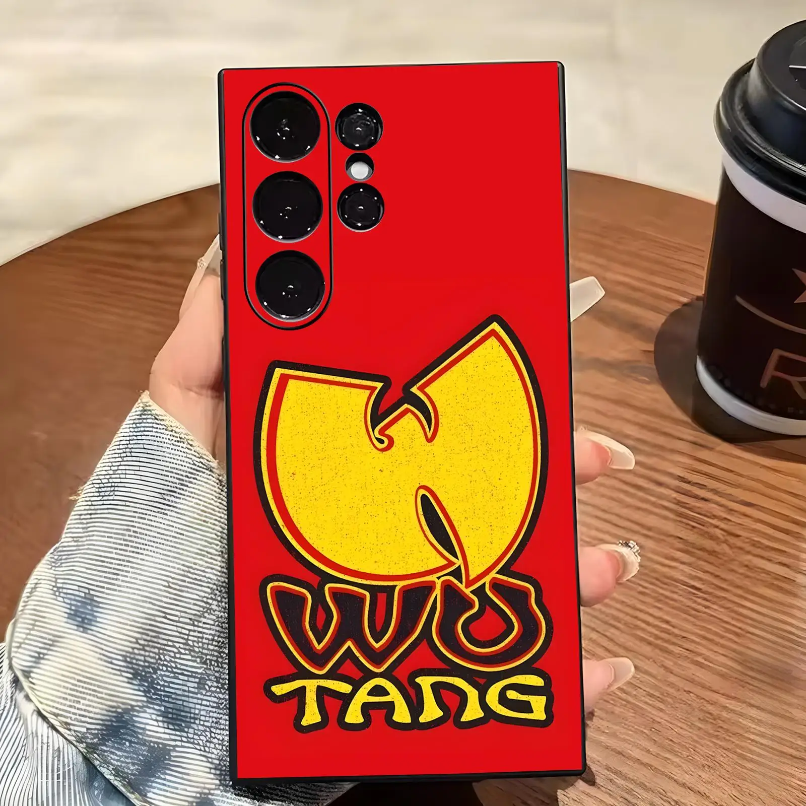 Phone Case For Samsung S26 S25 S24 S23 S22 S21 S20 Ultra Note20 Soft black Shockproof Cover W-WU-T-TANG CLANs - view 3