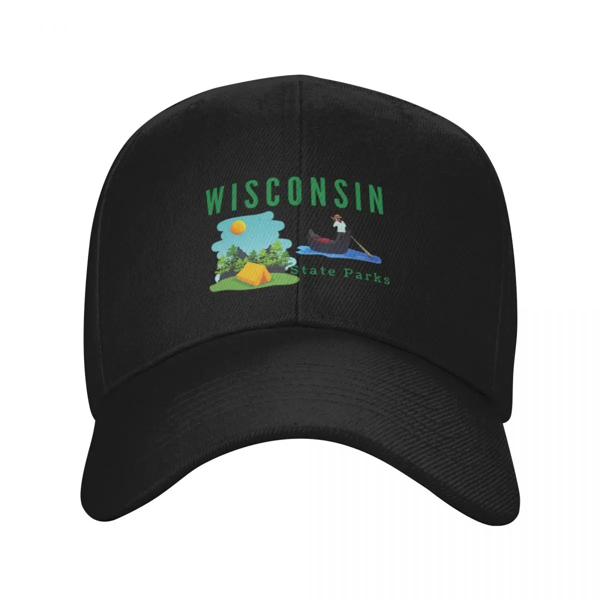 Fashion Wisconsin State Parks baseball cap Exquisite Craftsmanship Men's Panama Hat
