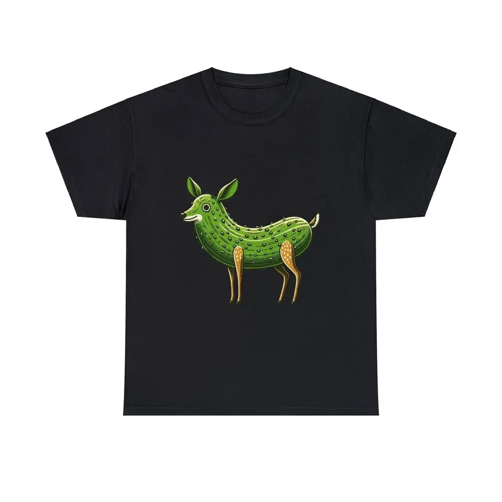 Offensive Deer Pickle Anime Graphic T-shirts For Men Clothing Women Short Sleeve Tees Vintage High Quality 100%Cotton