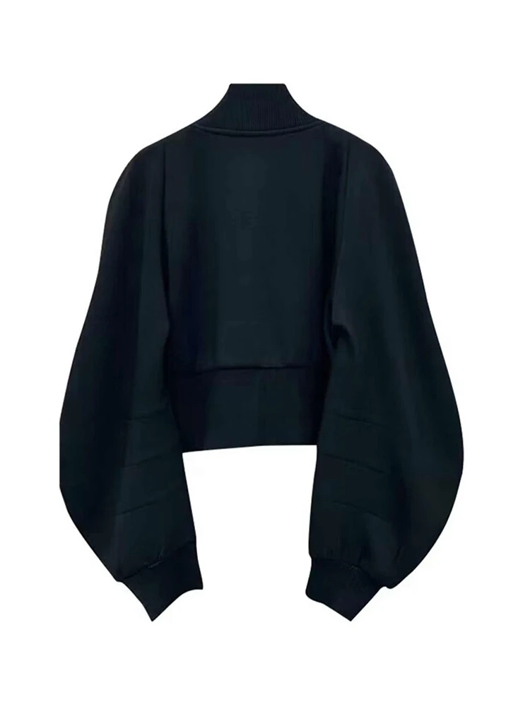 2025 Autunno Inverno Donna Denim Patchwork Cardigan a maniche lunghe Crop Maglione Design Maglieria Moda coreana Estetica anni 2000 Nuovo