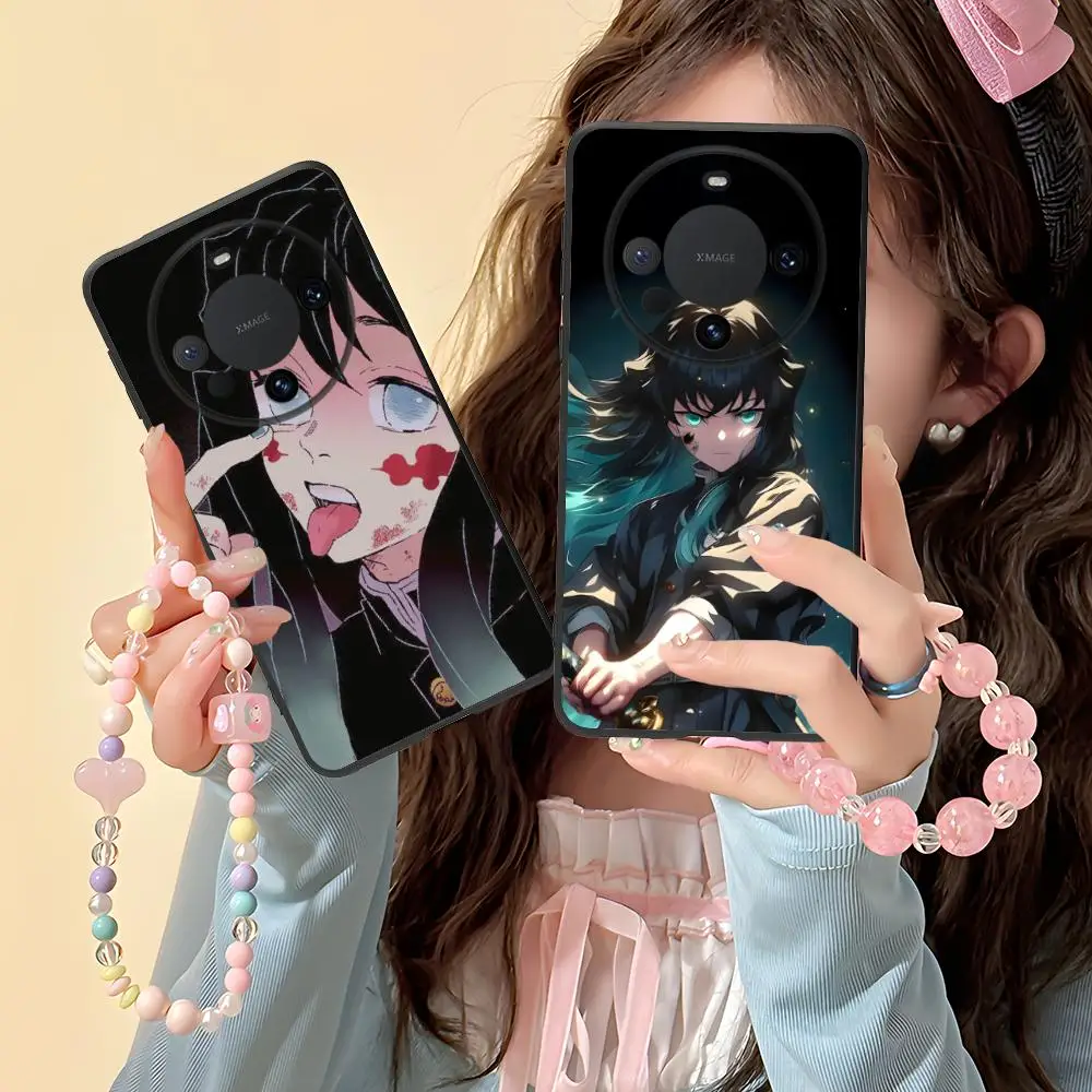 귀멸의 칼날 무이치로 폰 케이스 (화웨이 메이트 60 50 40 30 20 10 프로 플러스 라이트 E 5G 컬러 보호 핸드폰 커버 예쁜)