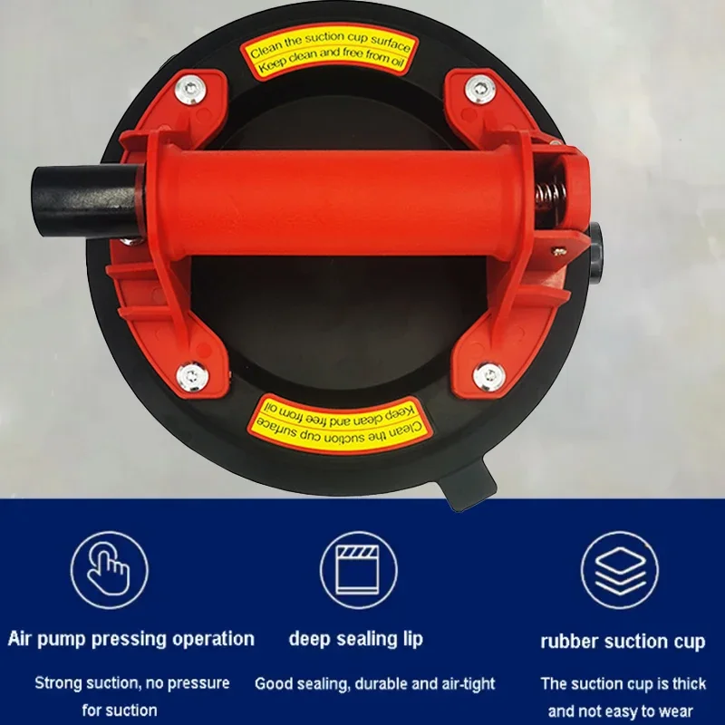 Przyssawka próżniowa o średnicy 21 cm, granitowe przyssawki do płytek szklanych, podnoszenie ręczne, 8 cali, 220 kg, nośność, ciężka przyssawka