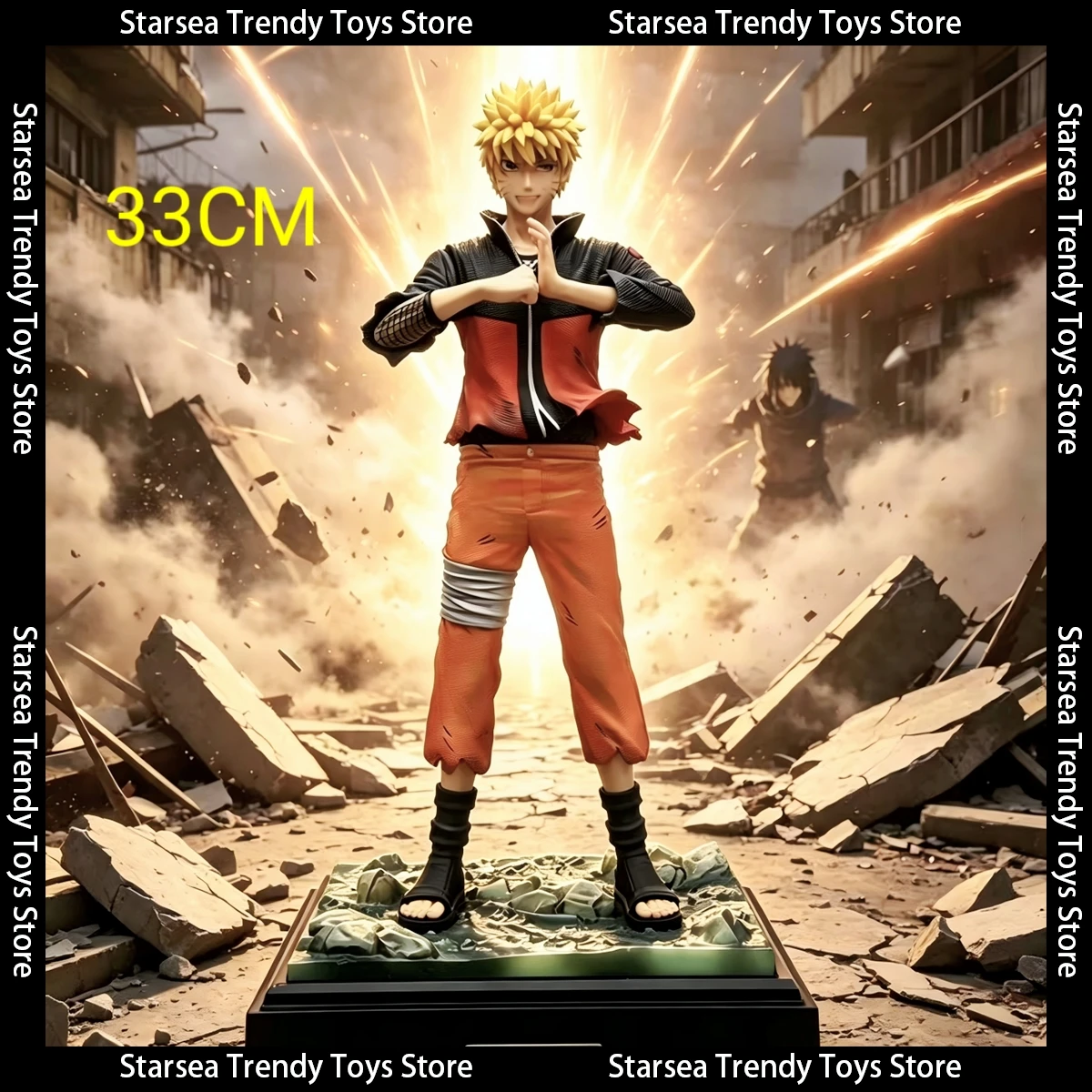 

Uzumaki Naruto Action Figure Naruto Shippuden PVC Collectible Model 33cm 12.99Inch Desktop Ornament Fan Gift