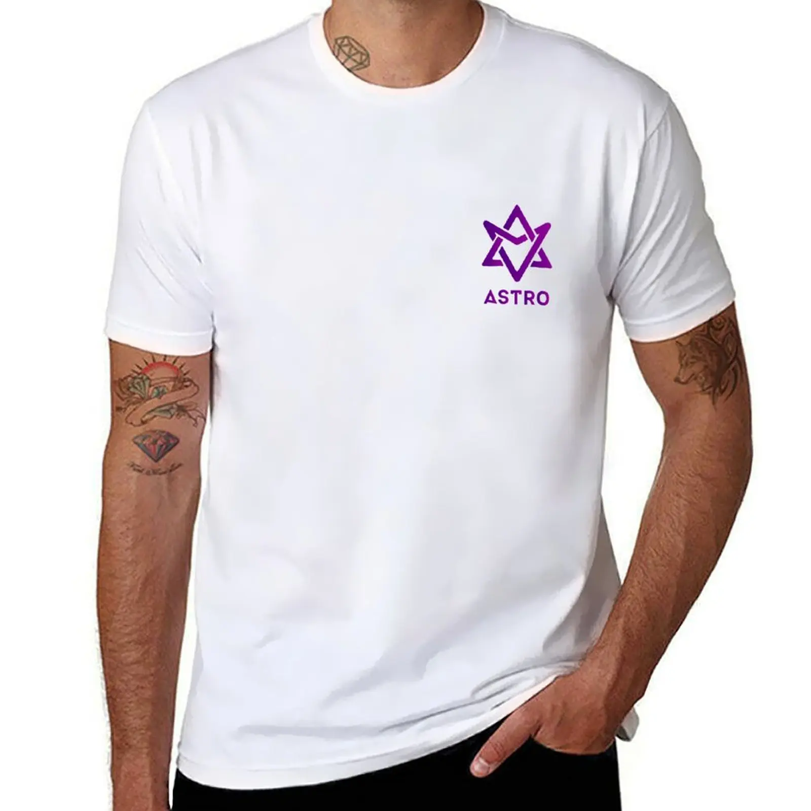 

ASTRO Vivid Plum Space Violet T-Shirt oversized t shirt anime t shirts fashion graphic plain white men