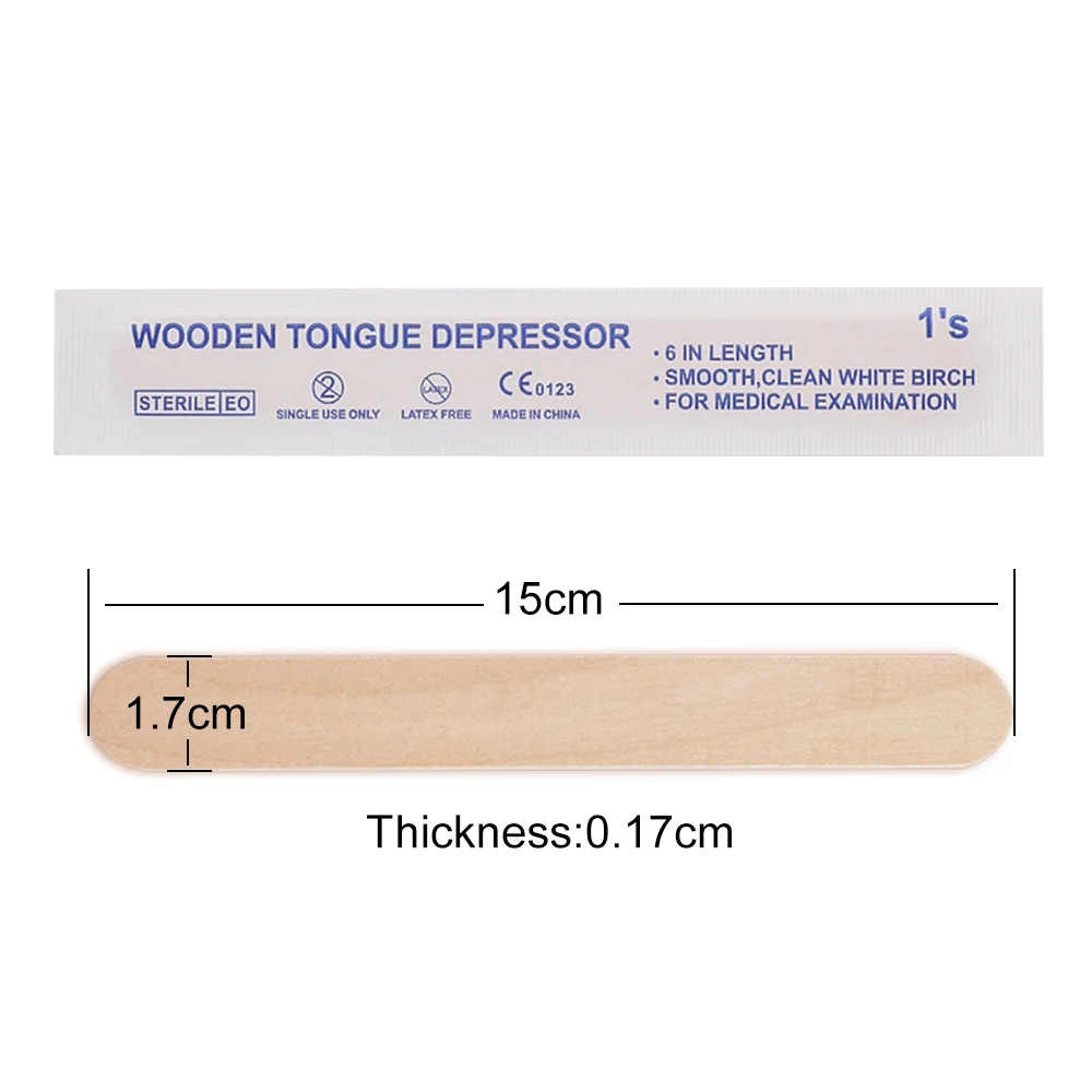 30/50/100/200 قطعة المتاح الوشم خافض اللسان الجسم أدوات الصبح خشبية الجسم إزالة الشعر عصا التعبئة بشكل فردي