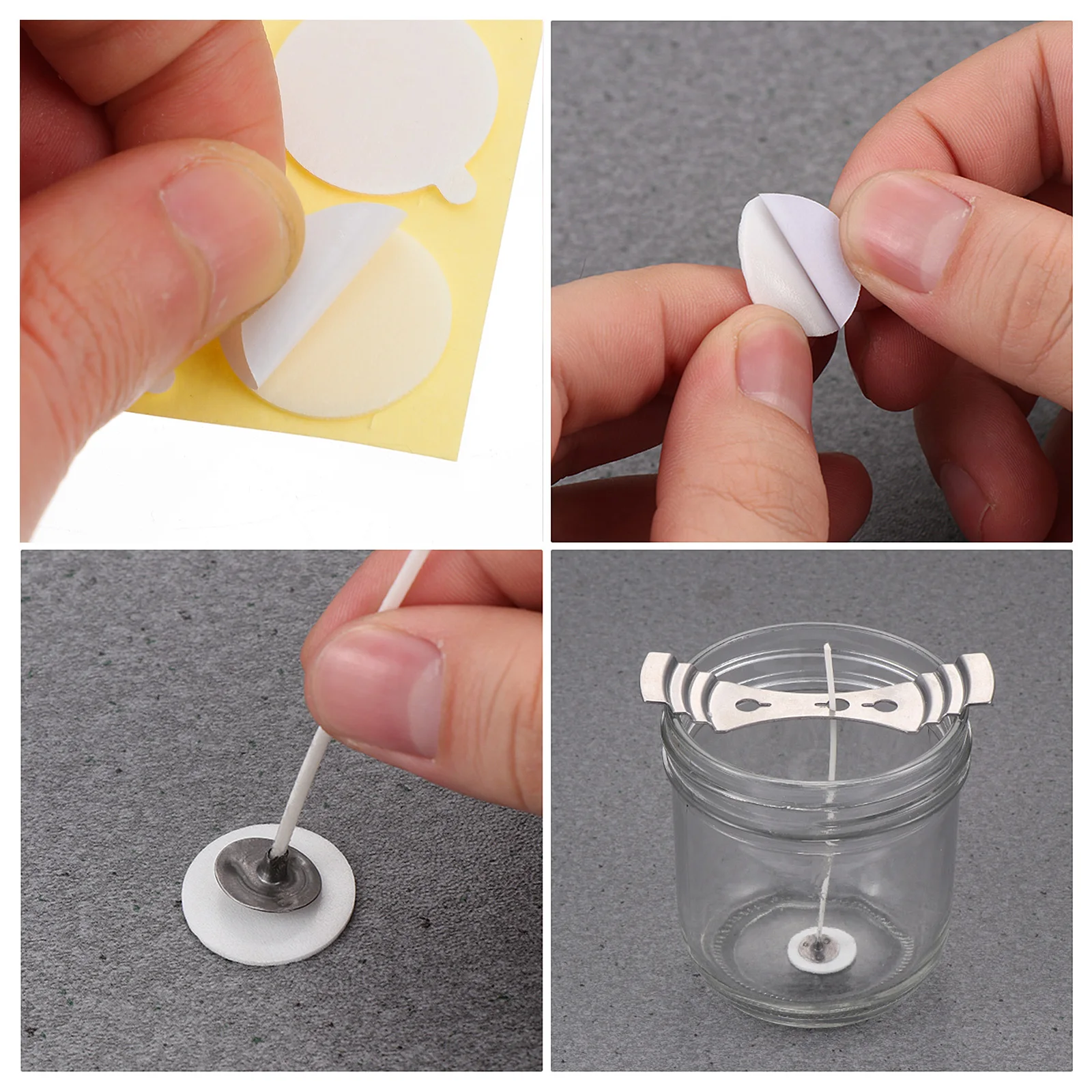 

6 Sheets C Wick Stickers Double Sided Adhesive Resin Tool C Making Materials Wax Soy Beeswax Palm Paraffin Sealing Strip