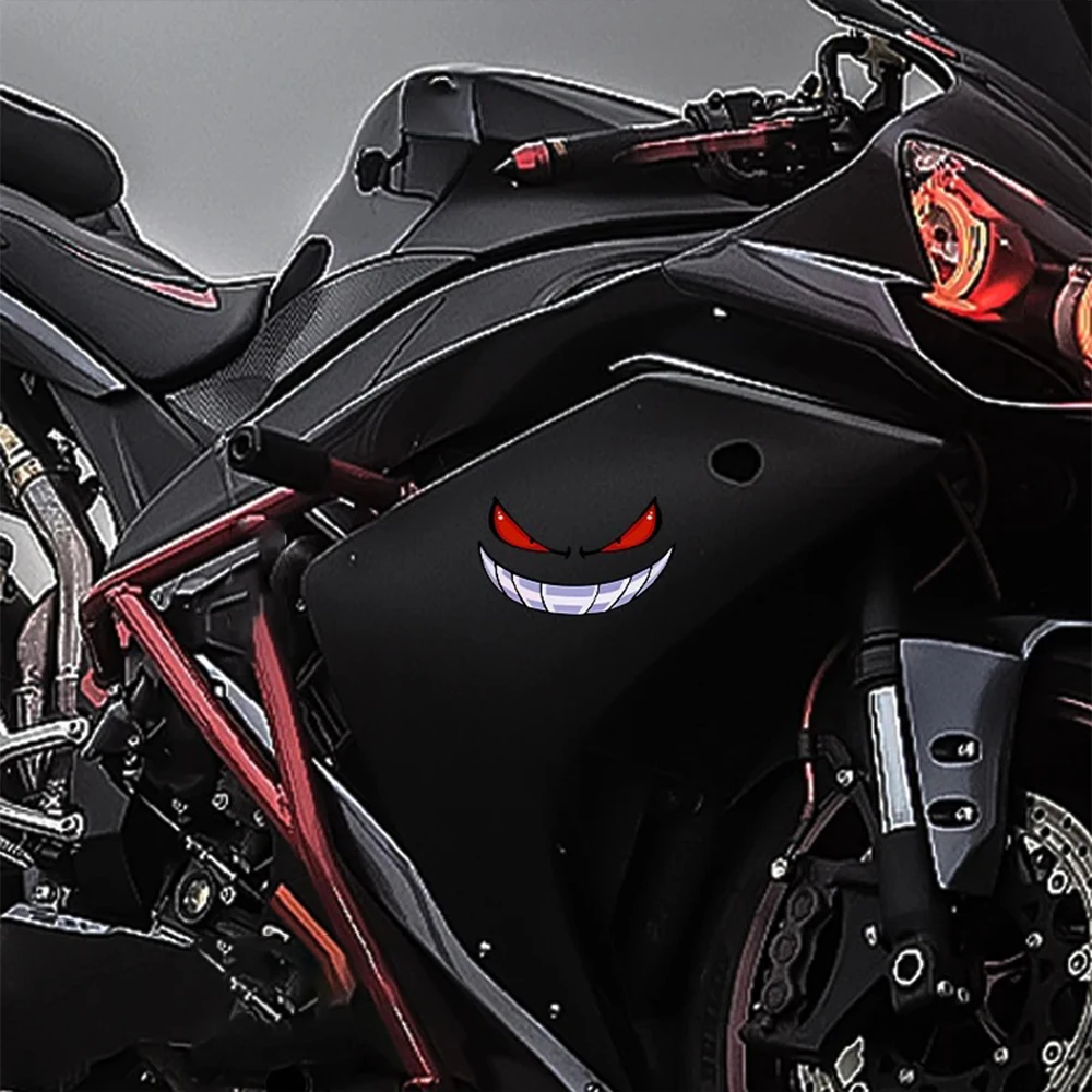 ملصقات مضحكة، ملصقات الشيطان، تأثيرات عاكسة مقاومة للماء مناسبة للسيارة والشاحنة وخوذات قبعات خزان الوقود للدراجات النارية #2