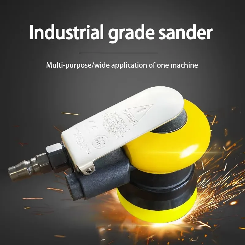 3inch Central Vacuum Pneumatic Tool Random Orbital Metal Sanding Machine