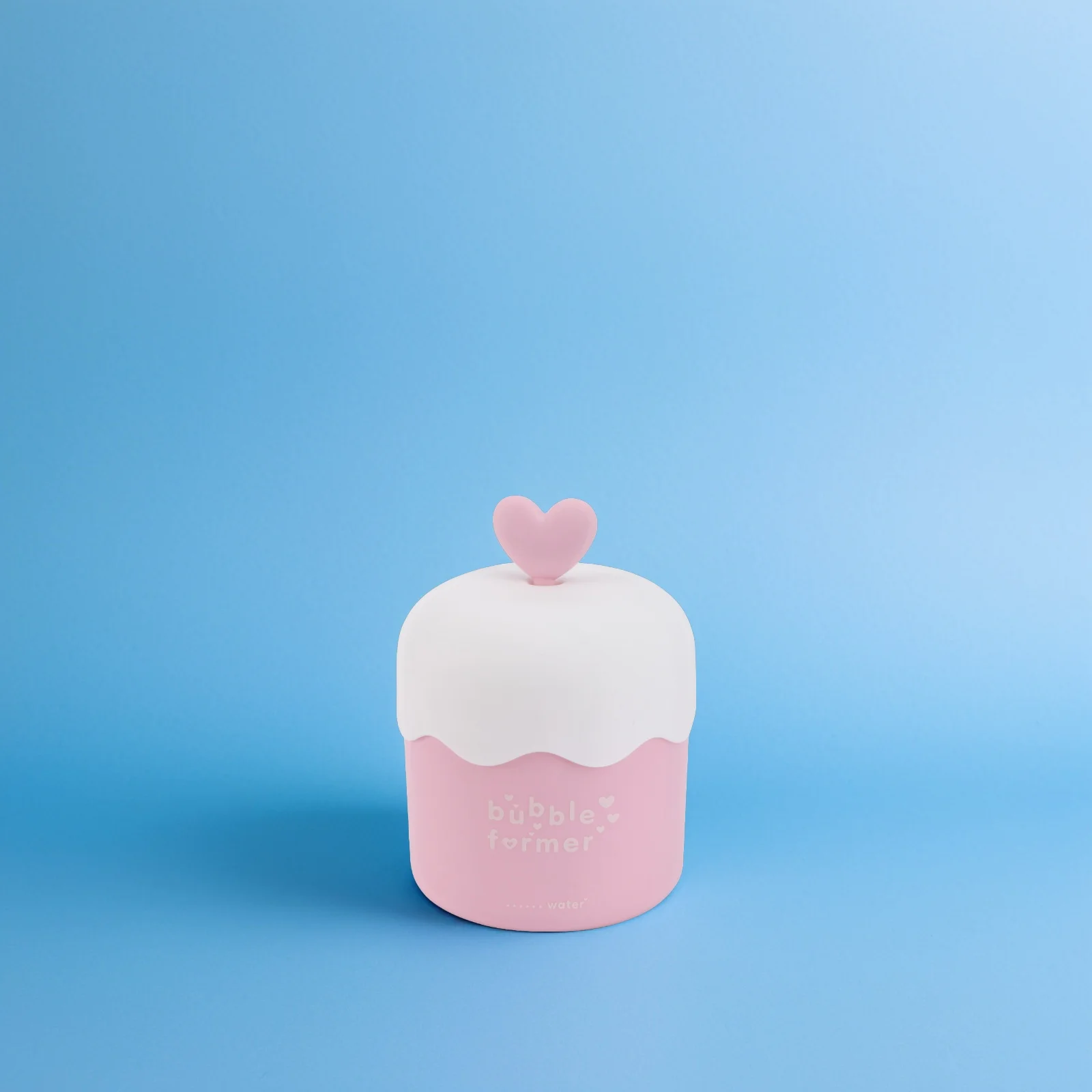 

Portable Bubble Former Pink Foaming Cup Hand Press Cleanser Bubbler Facial Tool Travel Size Compact Design Durable PP for Women