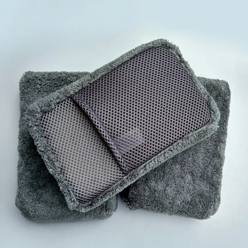 

Двусторонняя чистящая губка из микрофибры, сильная водопоглощающая губка для чистки автомобиля, инструменты для автодетализации