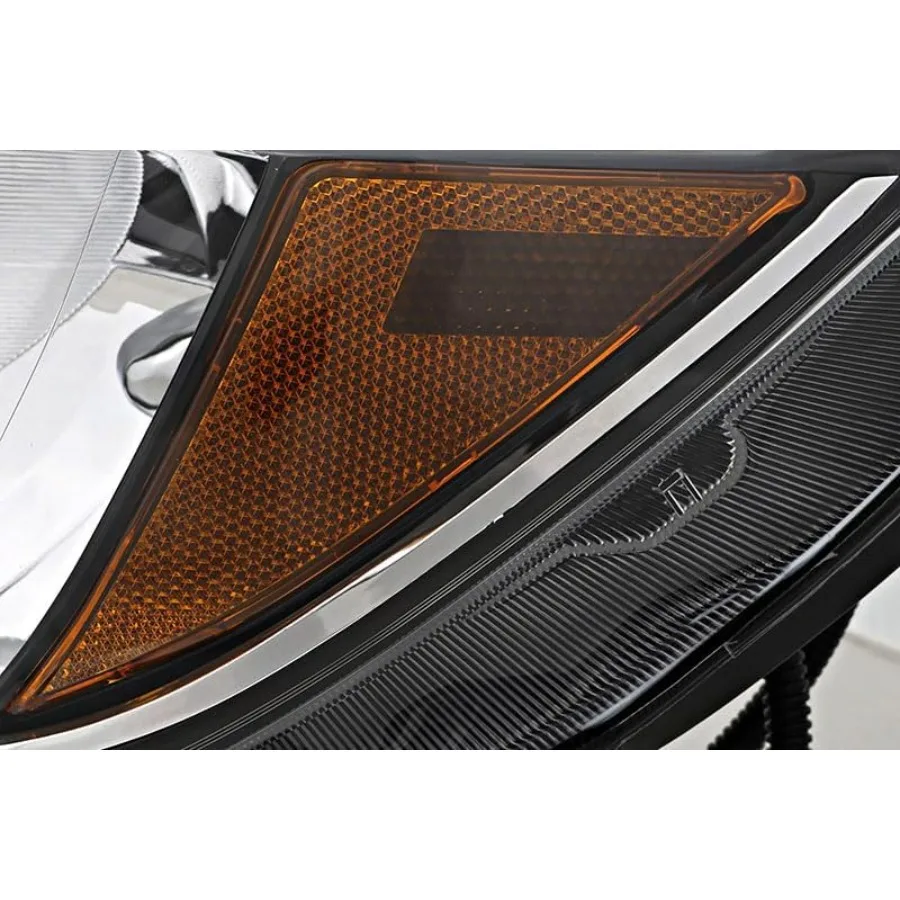 متوافق مع مصباح المصباح Nissan Sentra S FE+S SV 2016 2017 2018 2019 الهالوجين الأسود تقليم سائق الجانب الأيسر لتعزيز Nig