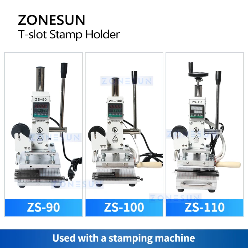 Zonesun Stamp Holder T Slot Letter Holder for ZS90 ZS100 ZS100 Accessory Easy Changeover ZS-TS