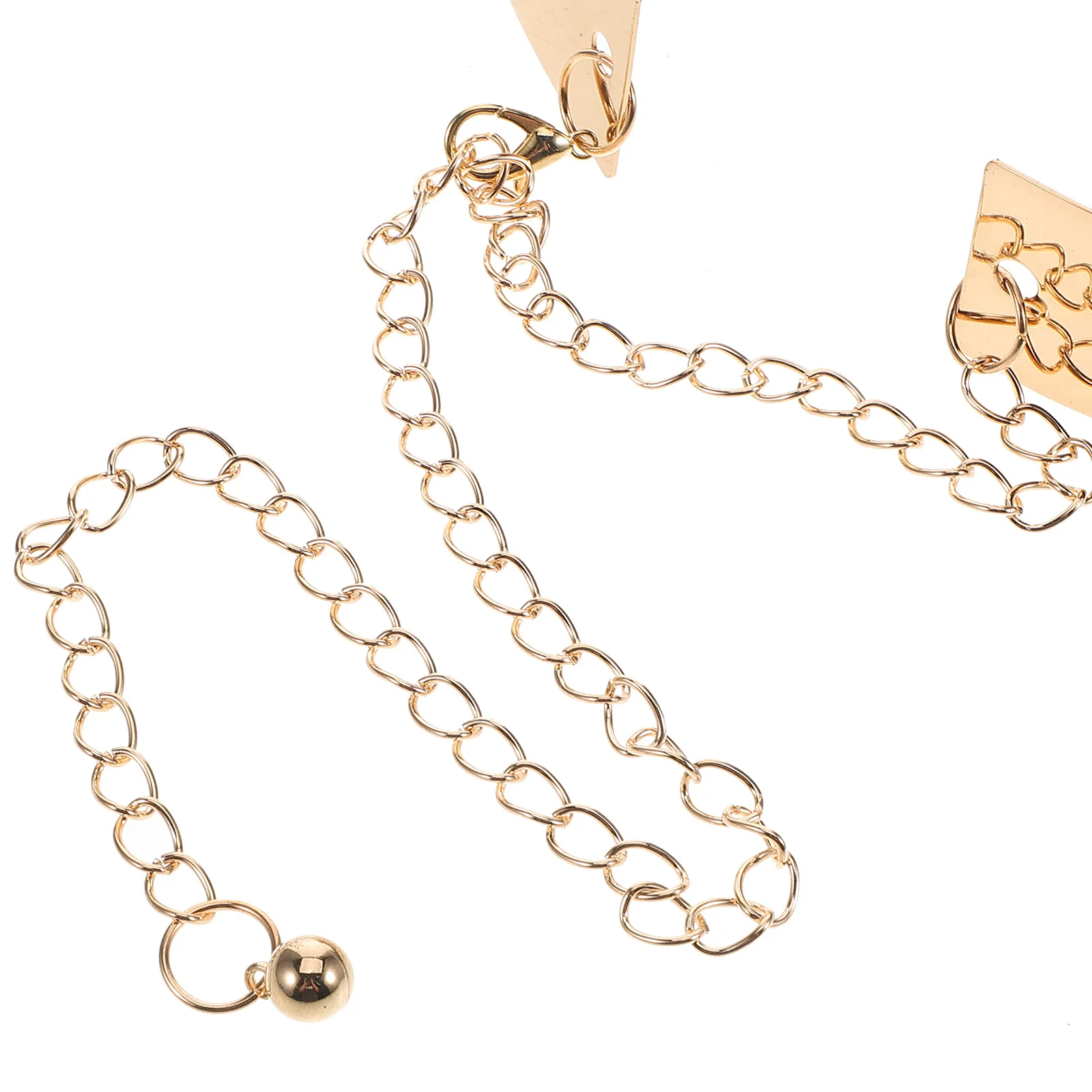 حزام سلسلة خصر معدني واسع للنساء فساتين ذهبية لامعة حزام خصر قابل للتعديل حزام فستان أنيق مجوهرات أنيقة للمناسبات الرسمية