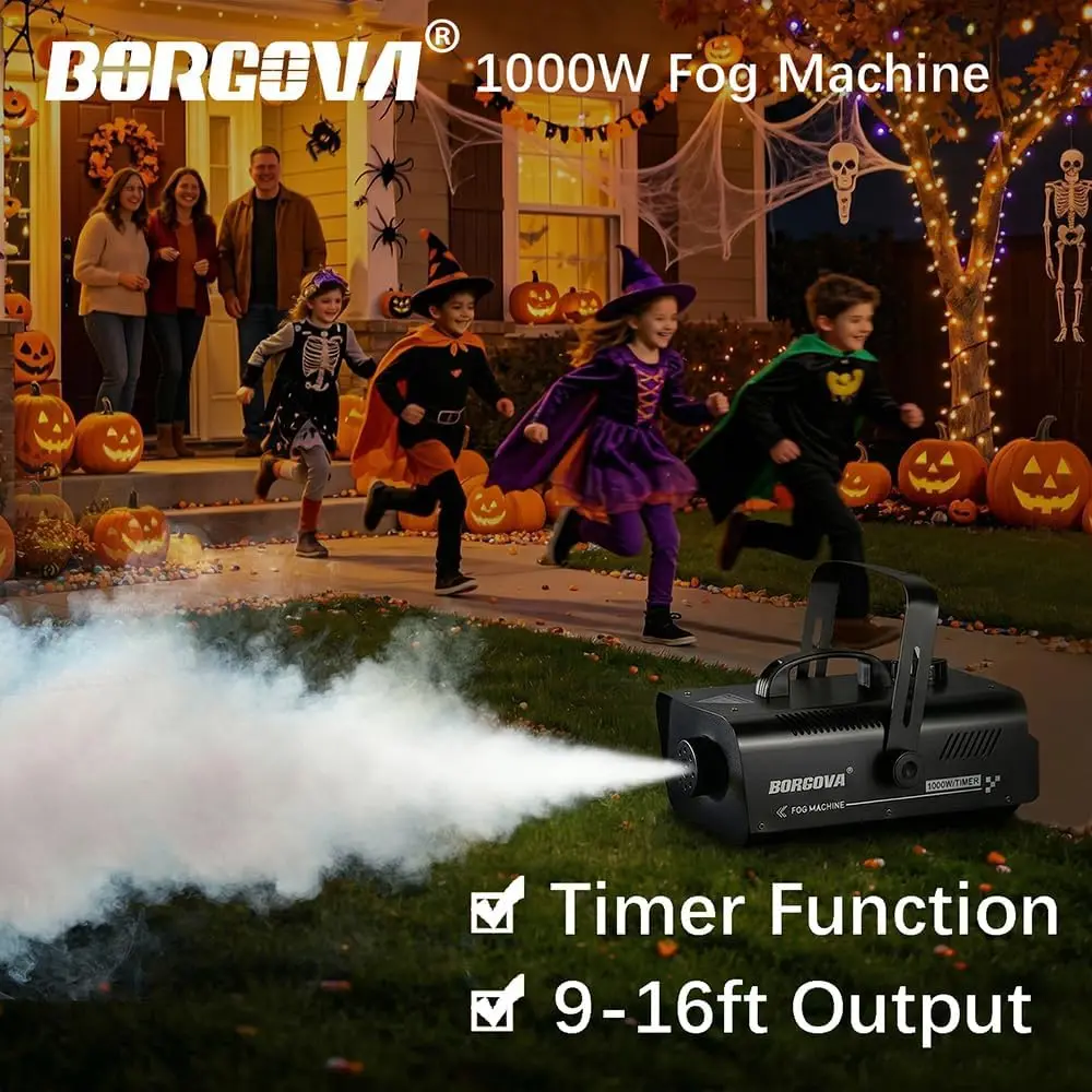 1000W Fogger 1L Tank Wireless Timer Smoke Maker