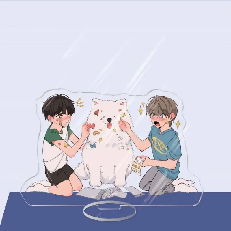 سحابة الصبي عاشق كاريكاتير الاكريليك حامل بطاقة الشكل باي Xianyun Baek سيروس يون Skylar HD Photocard الدائمة علامة زخارف مكتب دمية